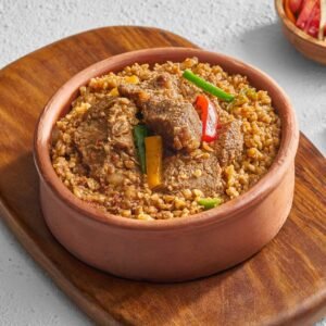 Freekeh with Meat Casserole (0.5Kg Beef Cubes)
